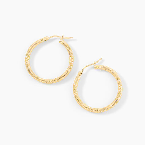 Créoles Ulrica Or Jaune - Boucles d'oreilles créoles Femme | Histoire d’Or