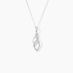 Collier Malika Argent Blanc Oxyde De Zirconium - Colliers fantaisie Femme | Histoire d&rsquo;Or