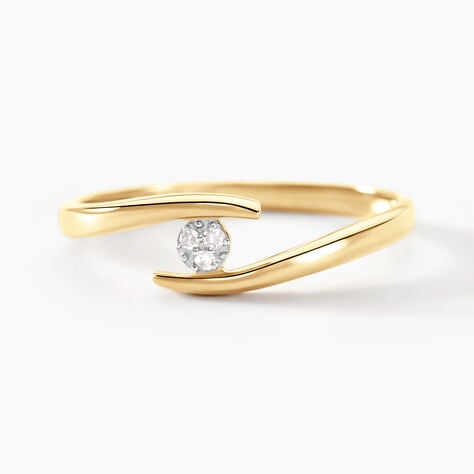 Bague Nolah Or Jaune Diamant - Bagues solitaires Femme | Histoire d’Or