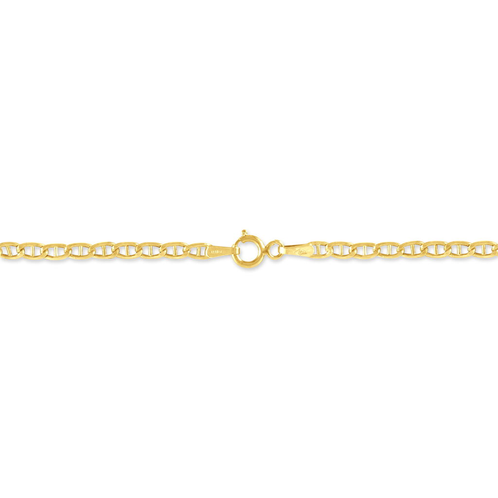 Bracelet Capucin Or Jaune Maille Marine Plate - Bracelets chaîne Femme | Histoire d’Or