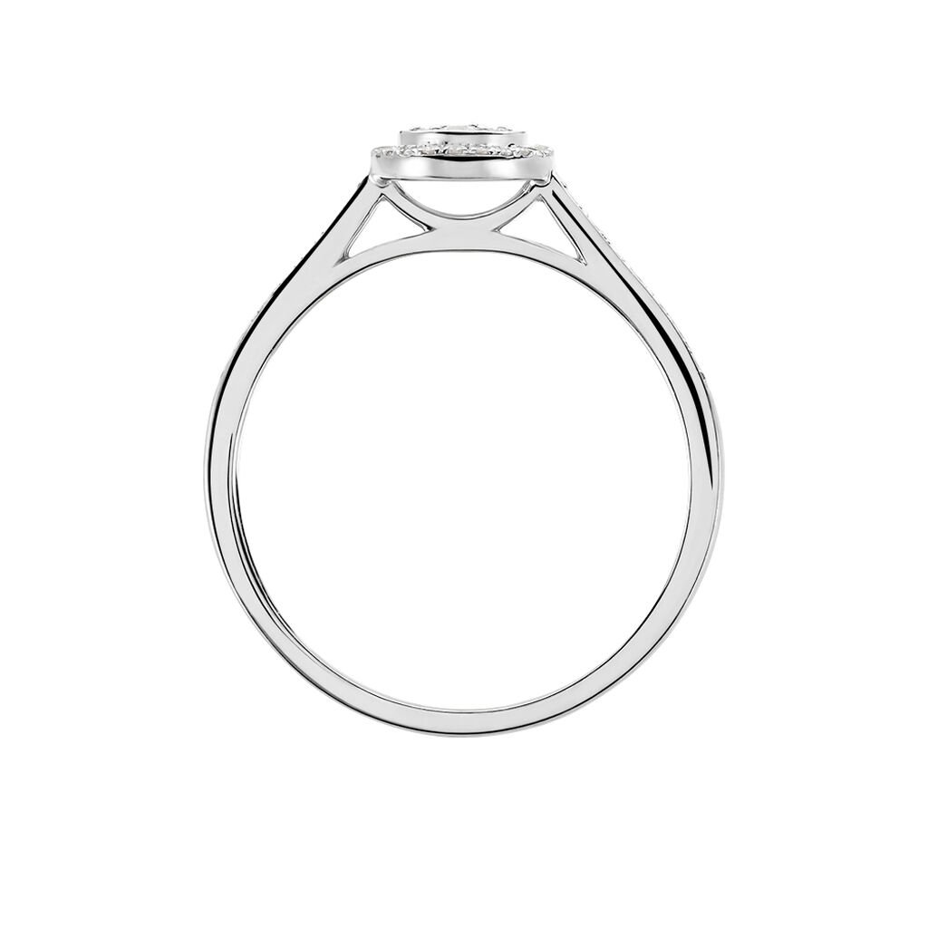 Bague Collection 1986 Or Blanc Diamant - Bagues solitaires Femme | Histoire d&rsquo;Or