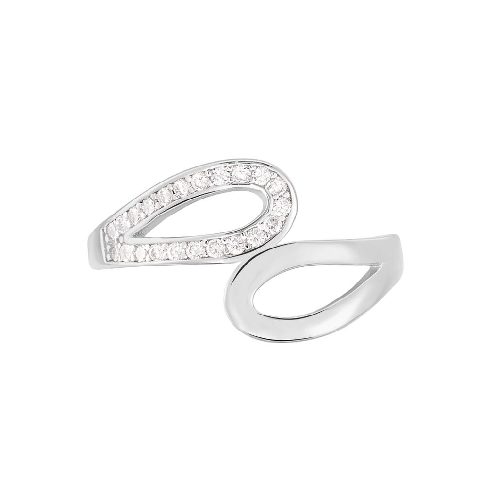 Bague Kali Argent Blanc Oxyde De Zirconium - Bagues avec pierre Femme | Histoire d’Or