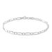 Bracelet Ophelio Maille Alternee 1/1 Or Blanc - Bracelets chaîne Femme | Histoire d’Or