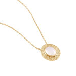 Collier Linna Plaqu&eacute; Or Jaune Pierre De Lune - Colliers Femme | Histoire d&rsquo;Or