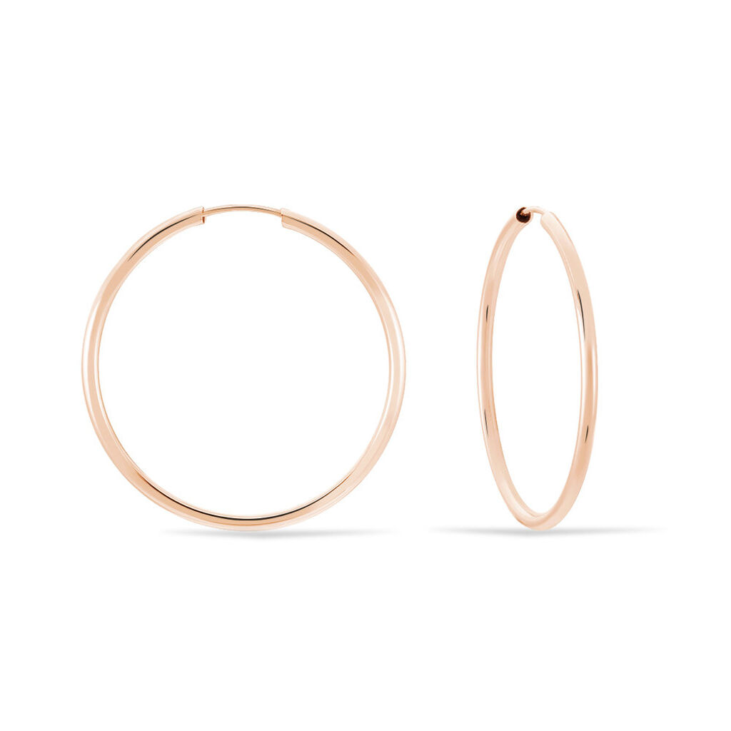 Créoles Valencina Or Rose - Boucles d'oreilles créoles Femme | Histoire d’Or