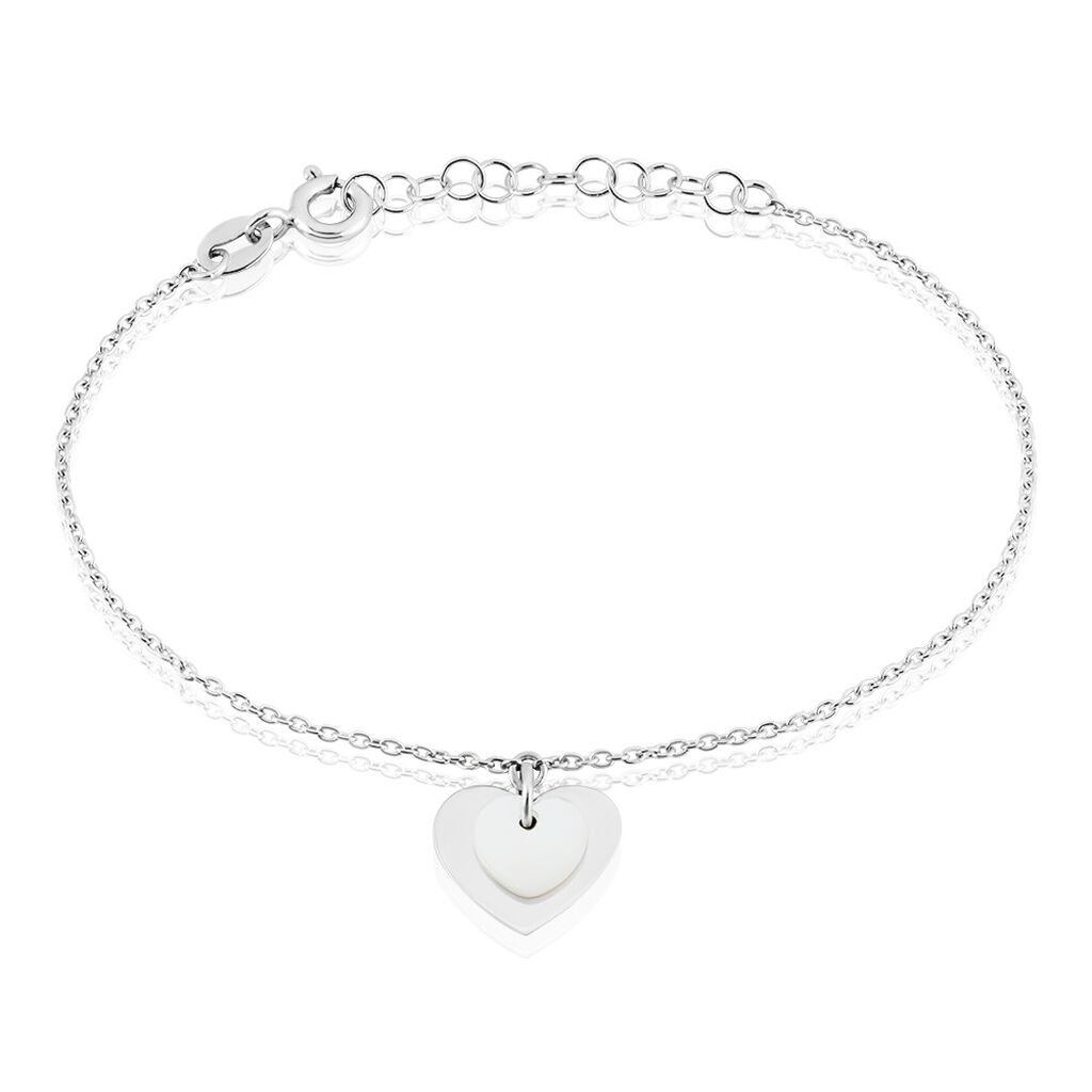 Bracelet Argent Blanc Ikaria Nacre - Bracelets Femme | Histoire d’Or