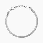 Bracelet Prestance Acier Blanc - Bracelets cha&icirc;ne Femme | Histoire d&rsquo;Or