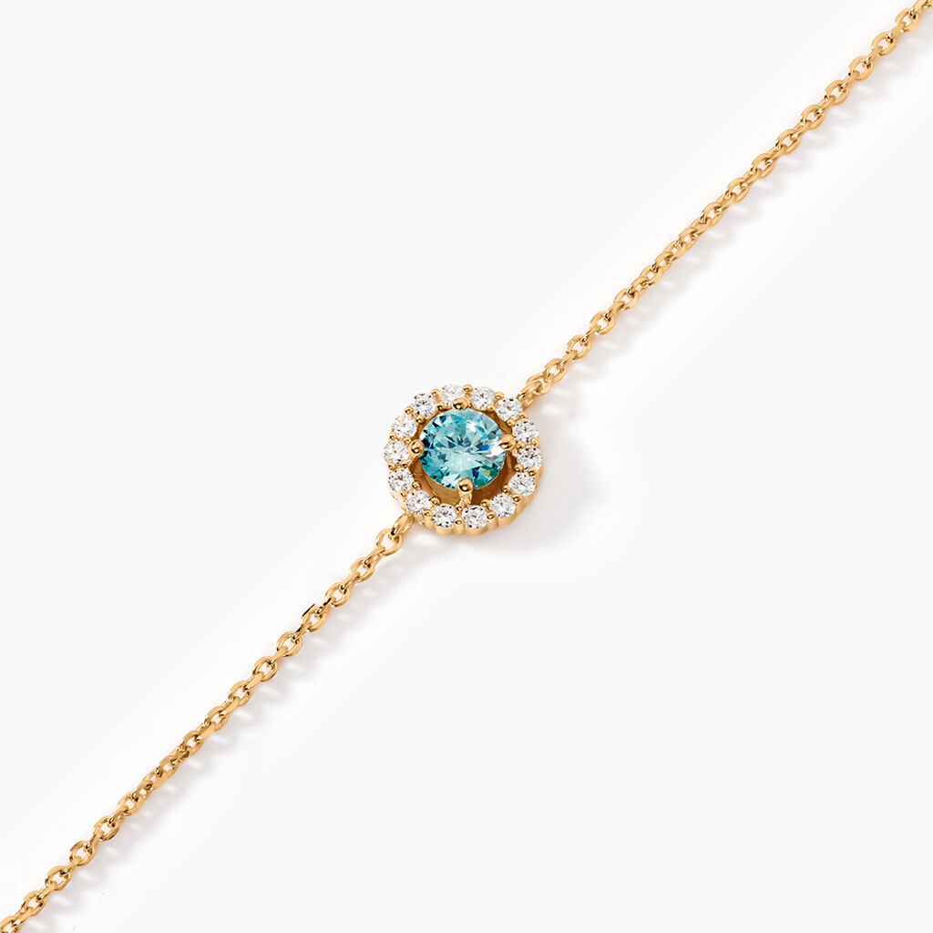 Bracelet Plaqu&eacute; Or Radbod Pierre Artificielle Oxydes De Zirconium - Bracelets Femme | Histoire d&rsquo;Or