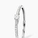 Bague Eliisa Or Blanc Diamant - Bagues solitaires Femme | Histoire d&rsquo;Or