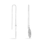 Boucles D'oreilles Pendantes Euriell Argent Blanc - Boucles d'oreilles fantaisie Femme | Histoire d&rsquo;Or