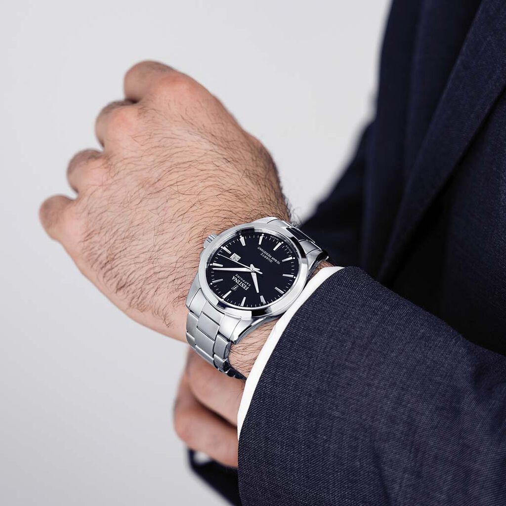 Montre Festina Swiss Made Noir - Montres suisses Homme | Histoire d’Or