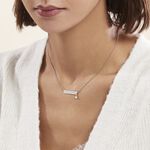 Collier Argent Blanc Sameera Agate - Colliers fantaisie Femme | Histoire d&rsquo;Or