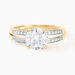 Bague Solitaire Or Jaune Anthyme Oxyde De Zirconium - Bagues solitaires Femme | Histoire d’Or
