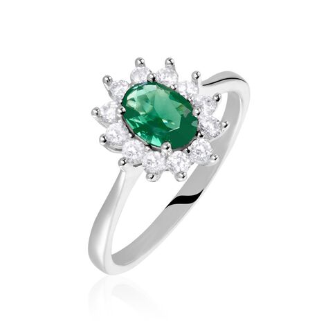 Bague Perez Argent Blanc Oxyde De Zirconium - Bagues solitaires Femme | Histoire d’Or