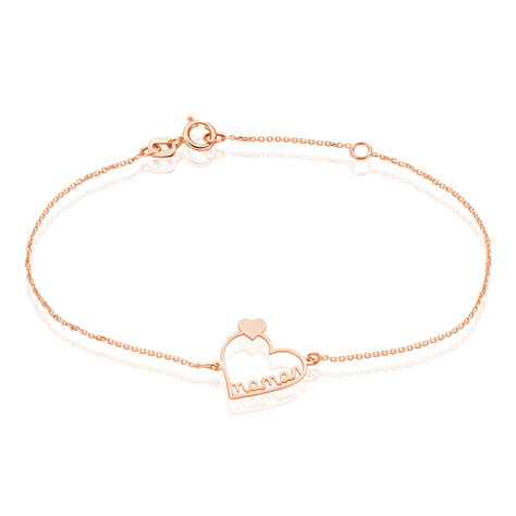 Bracelet Thya Or Rose - Bracelets Coeur Femme | Histoire d’Or