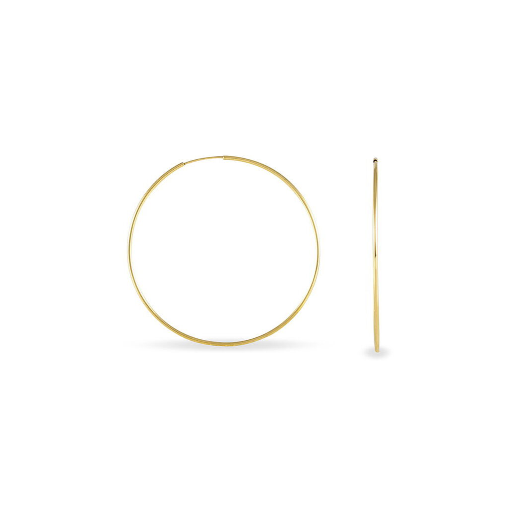 Créoles Muses Or Jaune - Boucles d'oreilles créoles Femme | Histoire d’Or