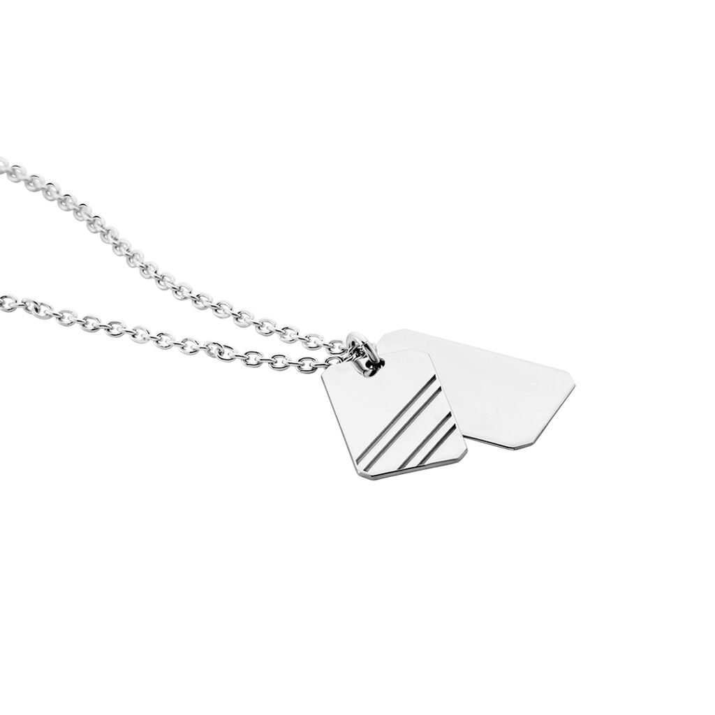 Collier Argent Blanc Djimy - Colliers Homme | Histoire d&rsquo;Or