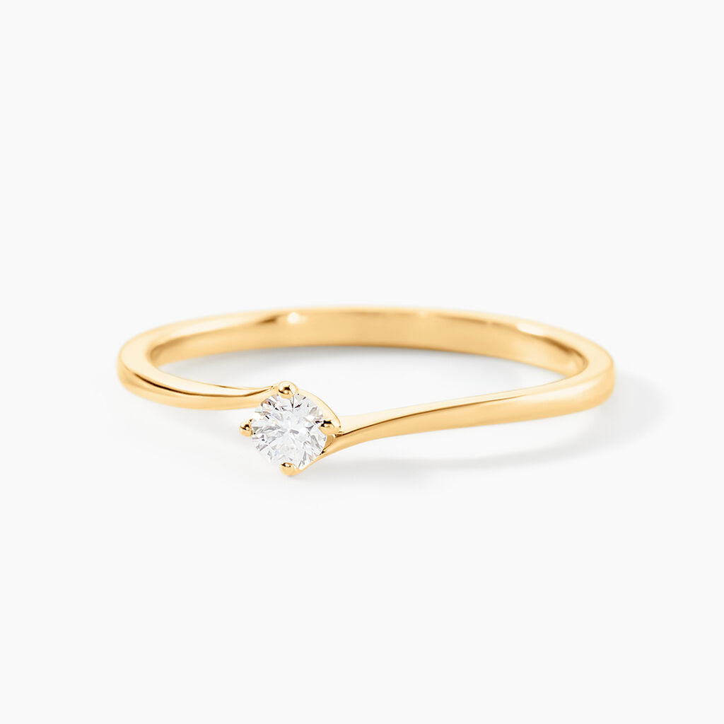 Bague Firmamenti Or Jaune Diamant - Bagues solitaires Femme | Histoire d&rsquo;Or