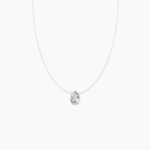 Collier Nylon Argent Blanc Oxyde - Colliers fantaisie Femme | Histoire d&rsquo;Or