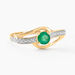 Bague Tanissia Or Jaune Emeraude - Bagues solitaires Femme | Histoire d’Or