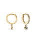 Creoles Dili Plaqué Or Pierres - Boucles d'oreilles créoles Femme | Histoire d’Or