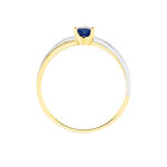 Bague Skylar Or Bicolore Saphir Diamant - Bagues solitaires Femme | Histoire d&rsquo;Or