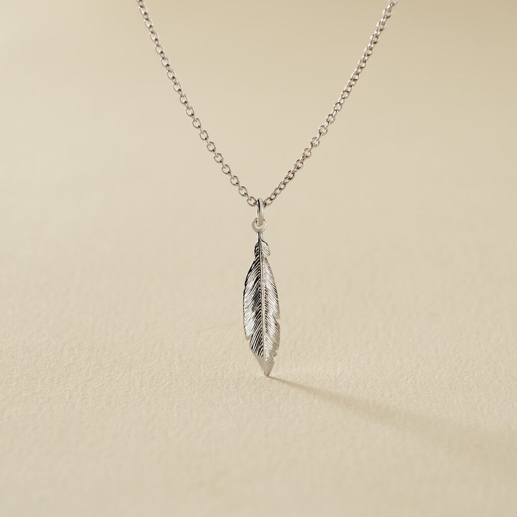 Collier Euriell Argent Blanc - Bijoux sans pierre Femme | Histoire d&rsquo;Or