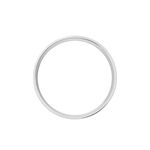 Alliance Nymphea Ruban Plat Argent Blanc - Alliances Famille | Histoire d&rsquo;Or