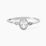 Bague Argent Blanc Afonso Oxyde De Zirconium - Bagues solitaires Femme | Histoire d&rsquo;Or