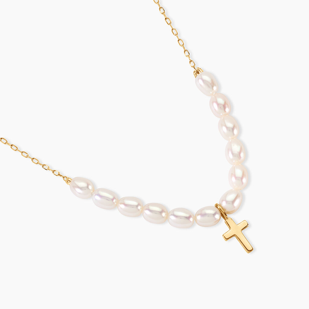 Collier Fadl Or Jaune Perle De Culture - Colliers Femme | Histoire d&rsquo;Or