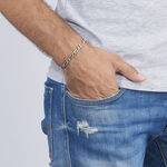 Bracelet Anilo Noircie Argent Blanc - Bracelets cha&icirc;ne Homme | Histoire d&rsquo;Or