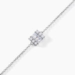 Bracelet Baroque Party Argent Blanc Oxyde De Zirconium - Bracelets Femme | Histoire d&rsquo;Or