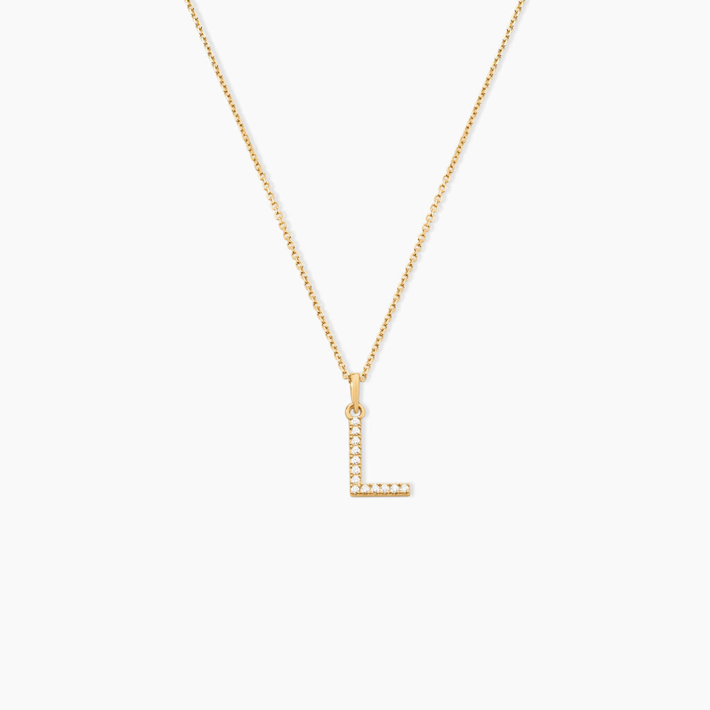 Pendentif Klementine Or Jaune Oxyde De Zirconium - Pendentifs Famille | Histoire d’Or