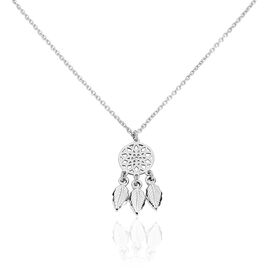 Collier Argent Blanc Ida - Colliers Attrape rêves Femme | Histoire d’Or