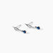 Boucles D'oreilles Puces Nolia Or Blanc Saphir Et Diamant - Boucles d'oreilles pendantes Femme | Histoire d’Or