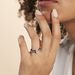 Bague Solitaire Neville Argent Blanc Céramique Et Oxyde De Zirconium - Bagues solitaires Femme | Histoire d’Or