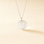 Pendentif Elio B Argent Blanc - Pendentifs Famille | Histoire d&rsquo;Or