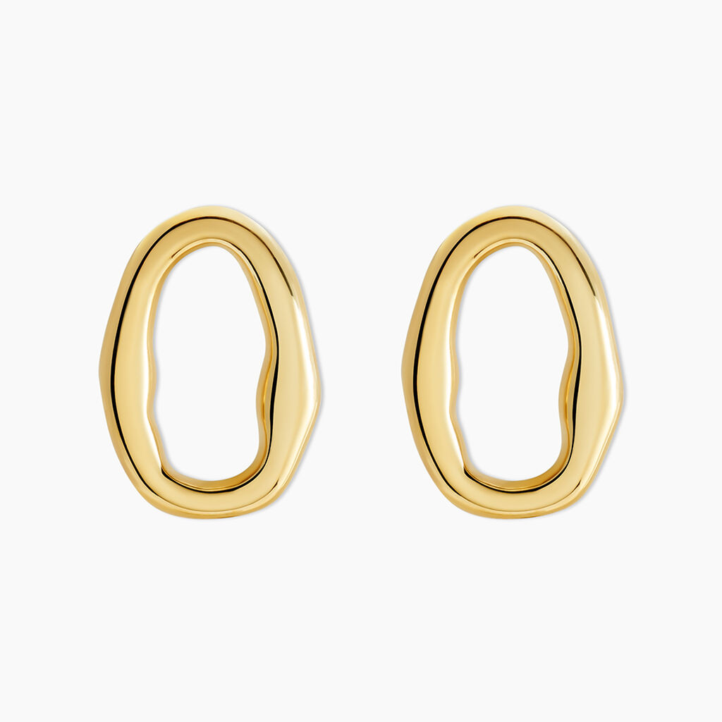 Boucles D'oreilles Goldess Acier Jaune - Boucles d'oreilles cr&eacute;oles Femme | Histoire d&rsquo;Or