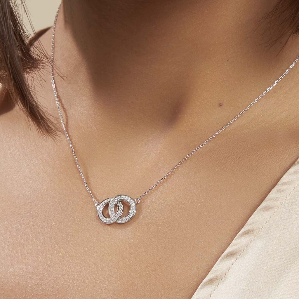 Collier Anne Argent Blanc Oxyde De Zirconium - Colliers fantaisie Femme | Histoire d’Or
