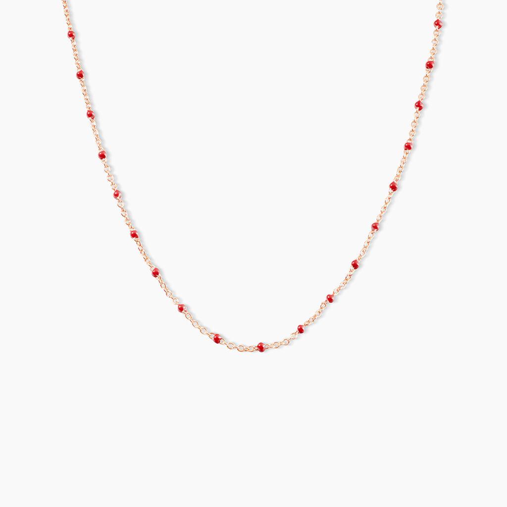 Collier Argent Rose Polka - Colliers fantaisie Femme | Histoire d&rsquo;Or