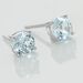 Boucles D'oreilles Puces Elea Or Blanc Topaze Bleu Sky - Clous d'oreilles Femme | Histoire d’Or