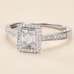 Bague Collection 1986 Or Blanc Diamant - Bagues solitaires Femme | Histoire d&rsquo;Or