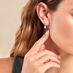 Boucles D'oreilles Pendantes Gaetane Argent Blanc Perle Oxyde - Boucles d'oreilles fantaisie Femme | Histoire d&rsquo;Or