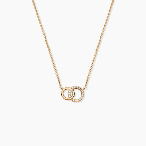 Collier Poeae Plaqu&eacute; Or Jaune Oxyde De Zirconium - Colliers fantaisie Femme | Histoire d&rsquo;Or