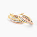 Créoles Tanya Or Tricolore - Boucles d'oreilles créoles Femme | Histoire d’Or