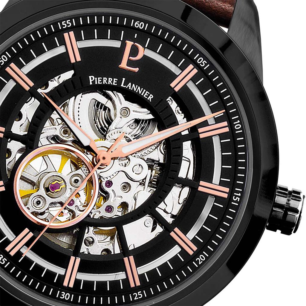 Montre Pierre Lannier Automatique 44 Noir - Montres Homme | Histoire d’Or