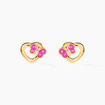 Boucles D'oreilles Puces Or Jaune Myrthale - Clous d'oreilles Enfant | Histoire d&rsquo;Or