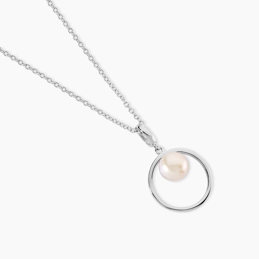 Collier Ivana Argent Blanc Perle De Culture - F&ecirc;te des m&egrave;res Femme | Histoire d&rsquo;Or