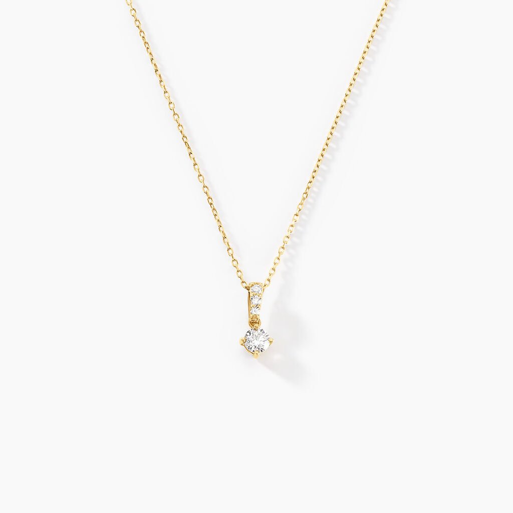 Collier Hemera Or Jaune Diamant - Colliers Femme | Histoire d’Or