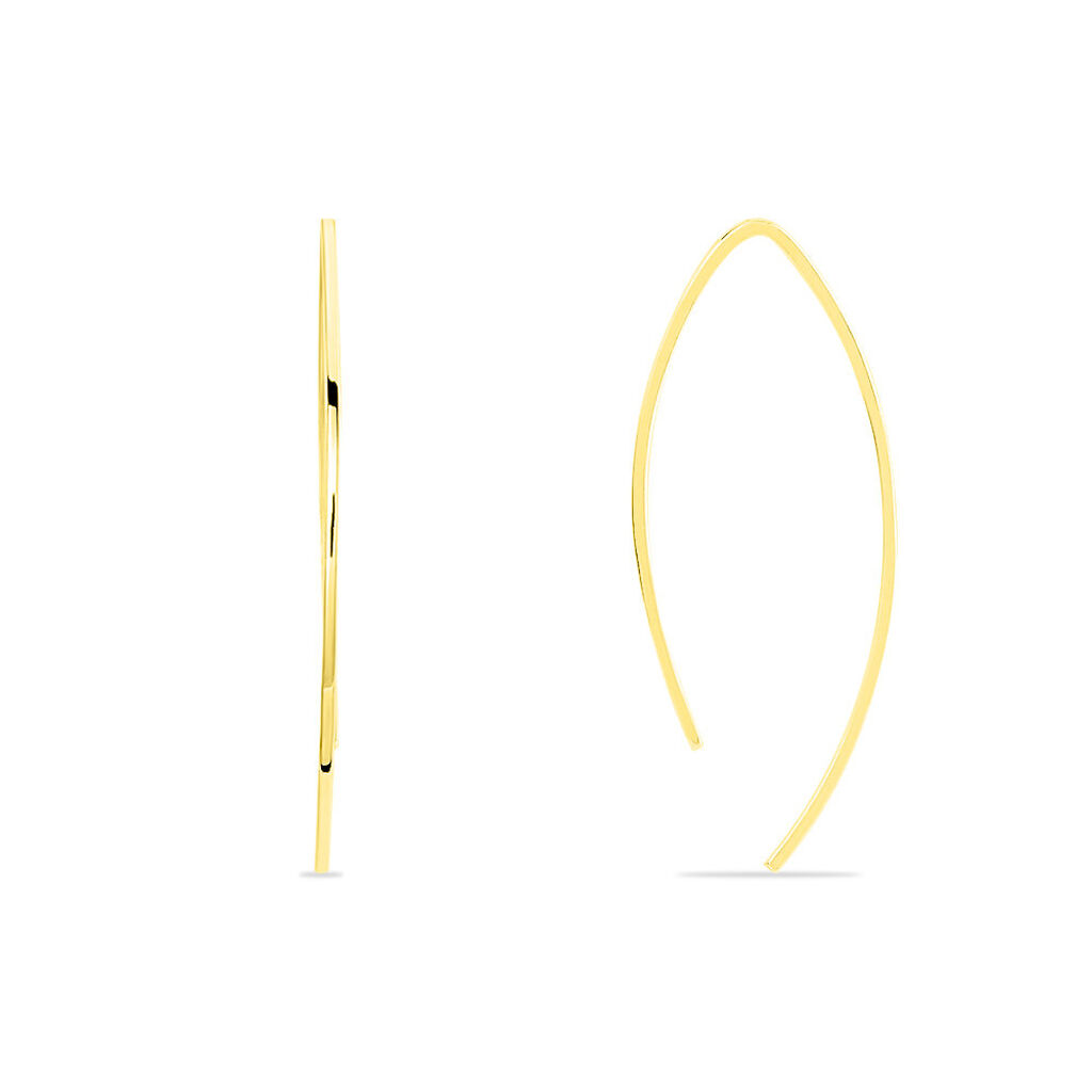 Créoles Helle Amande Or Jaune - Boucles d'oreilles créoles Femme | Histoire d’Or